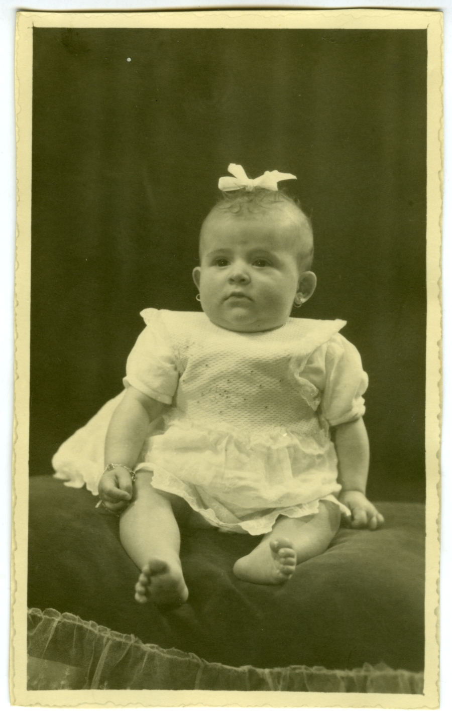 Retrato de la niña Mary a los cinco meses de edad