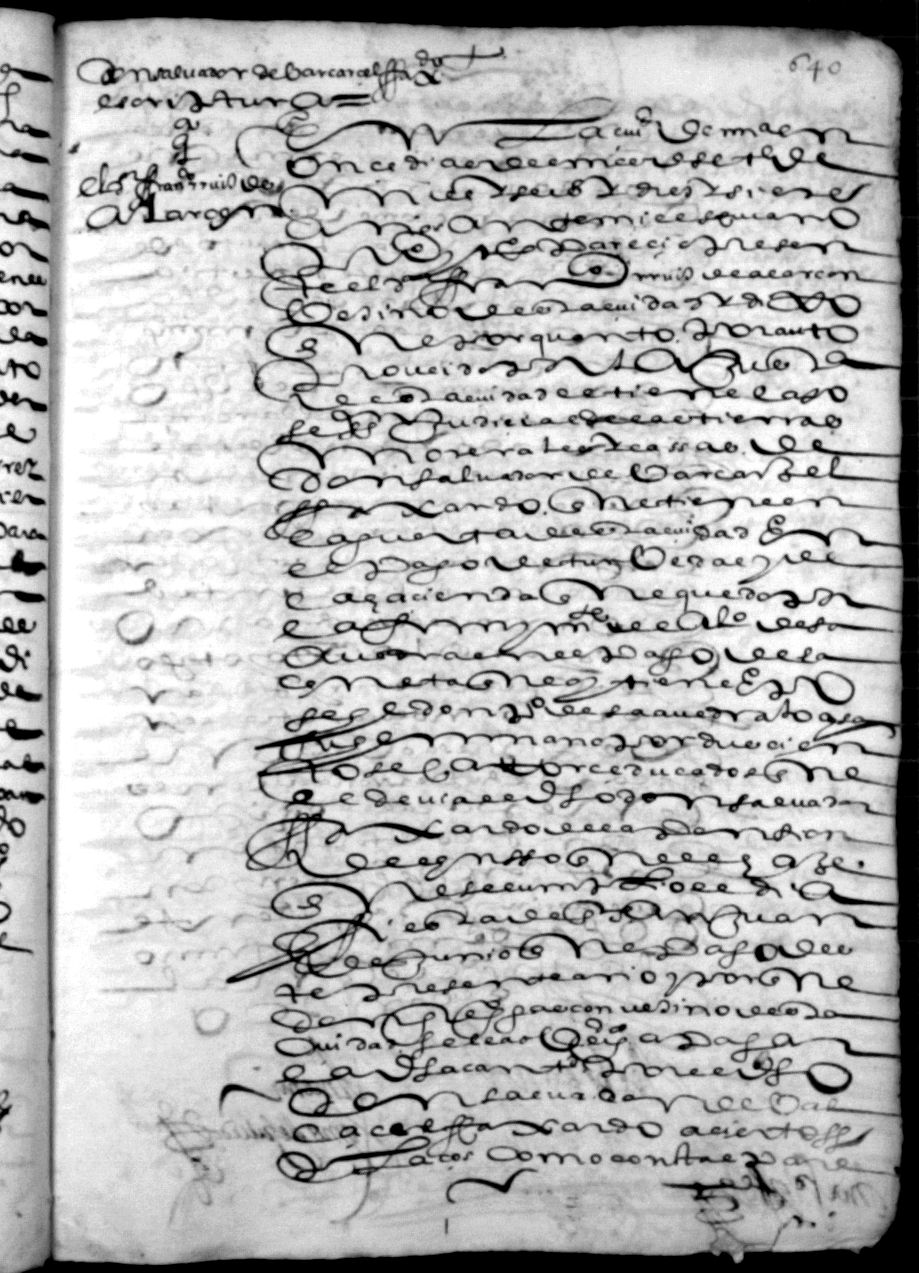 Registro de Ginés de Fulleda, Murcia de 1617.