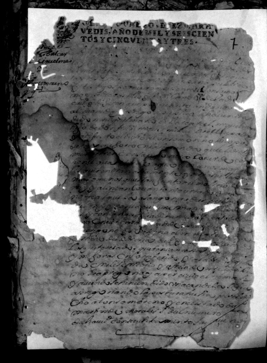 Registro de Juan García Jarandilla, Murcia de 1653-1654.