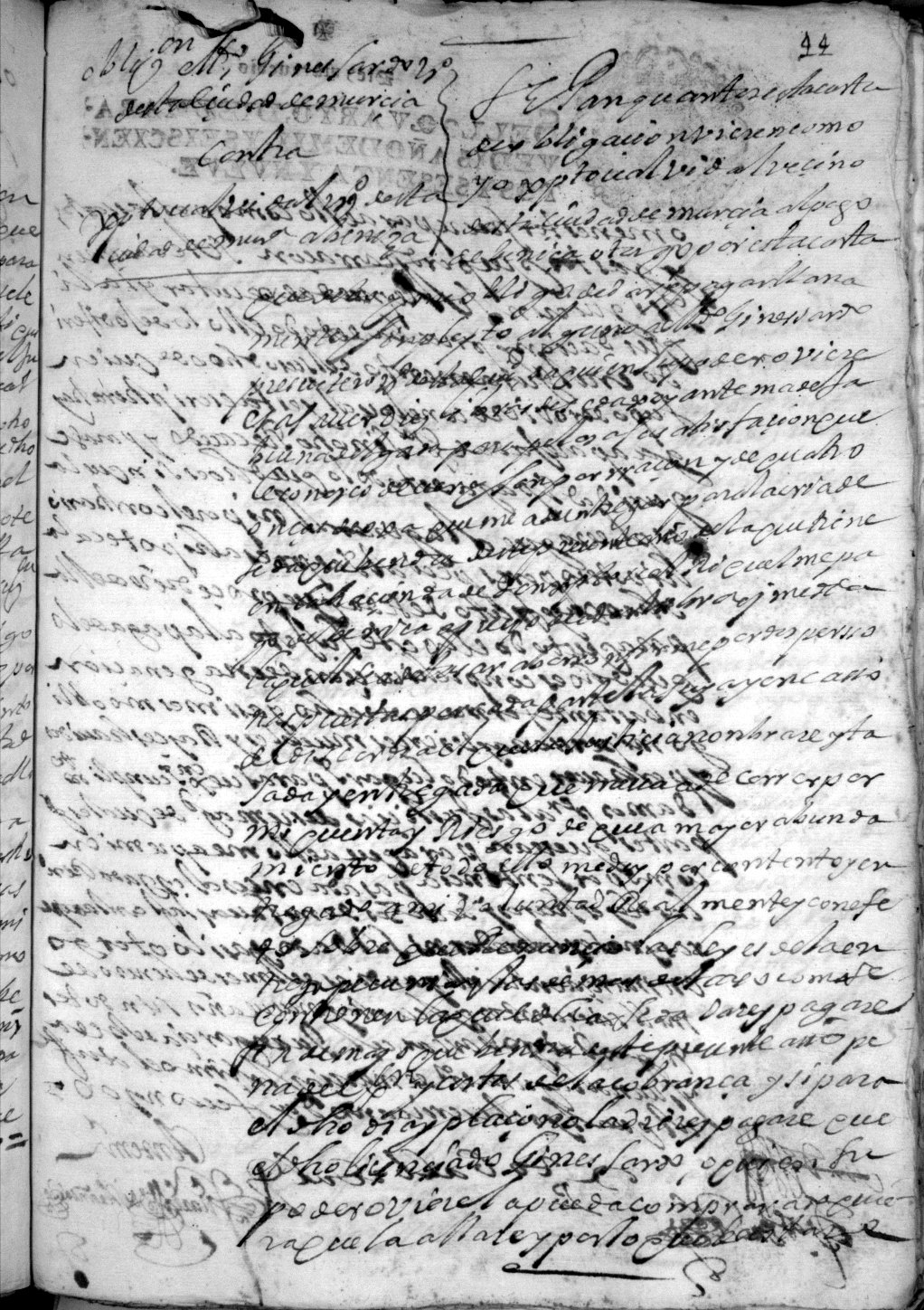 Registro de Martín Fernández de Aranda, Murcia de 1669.