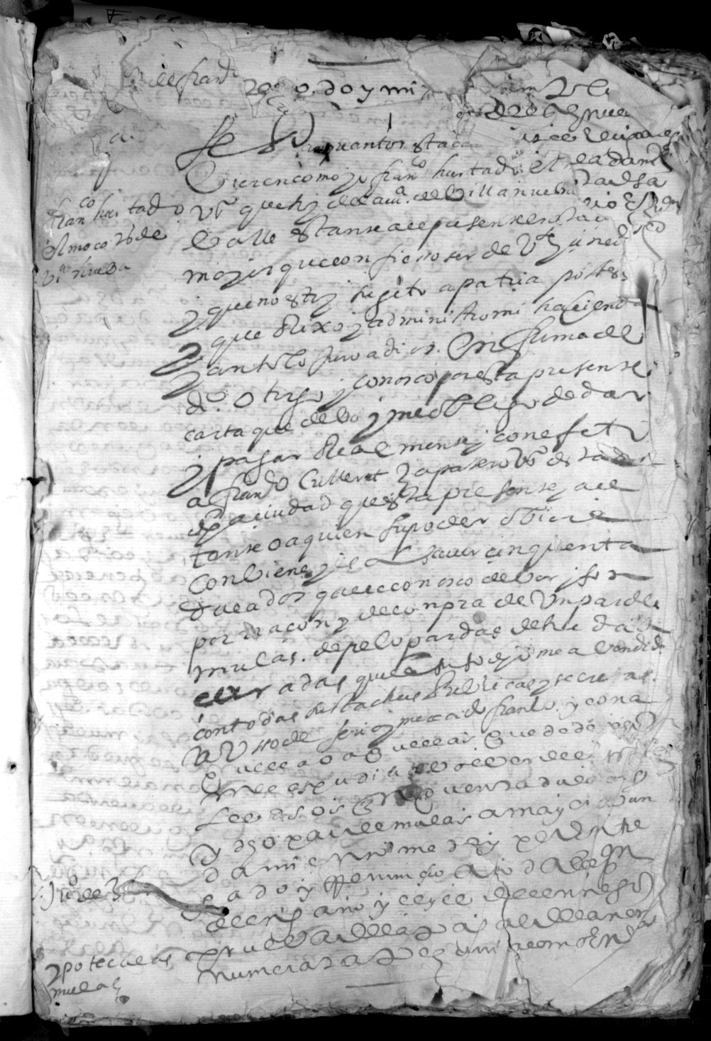 Registro de Luis de Funes Bergoñós, Murcia de 1636-1637.