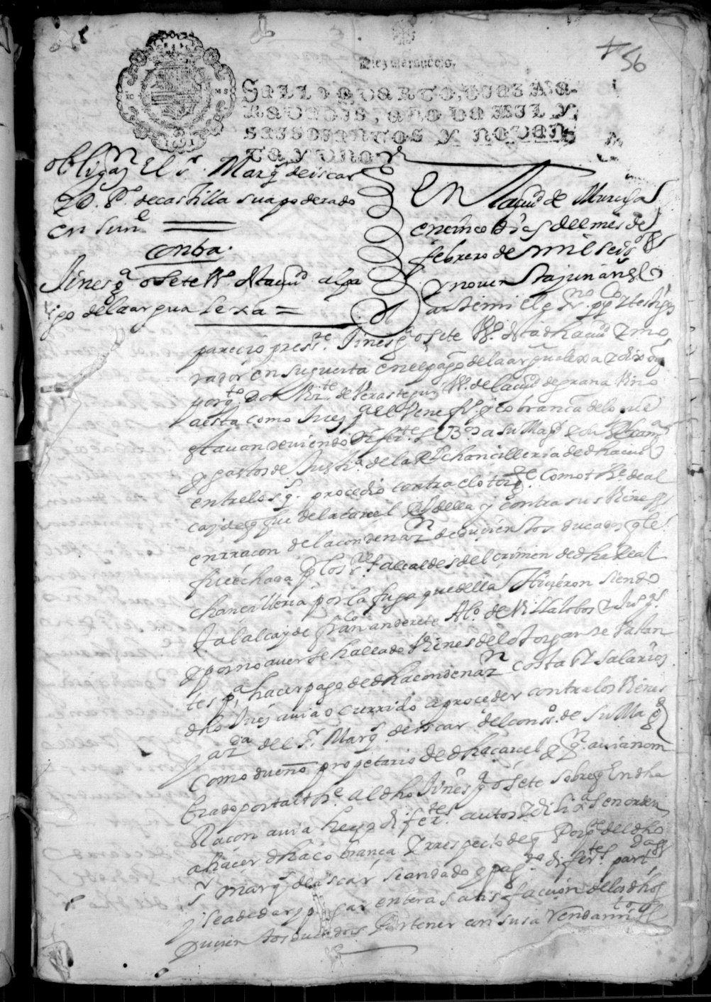 Registro de Francisco Jiménez, Murcia de 1691.
