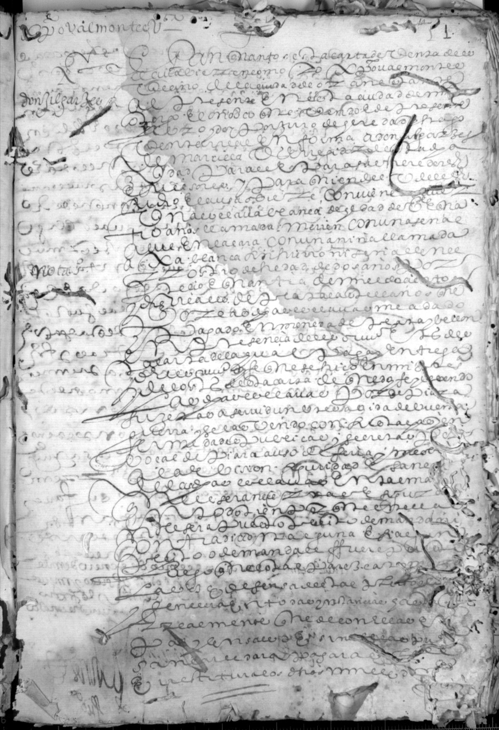 Registro de Diego de Torres, Murcia de enero a agosto de 1618.