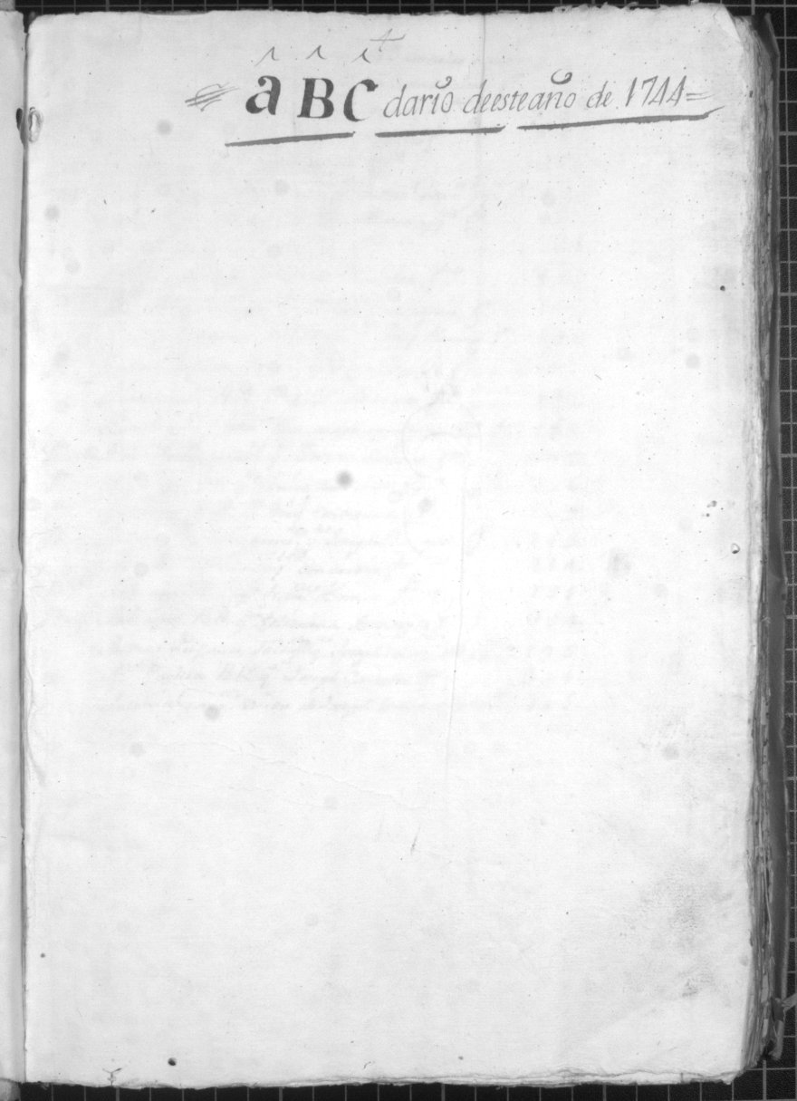 Registro de José Gil Albaladejo, Alcantarilla. Año 1743.