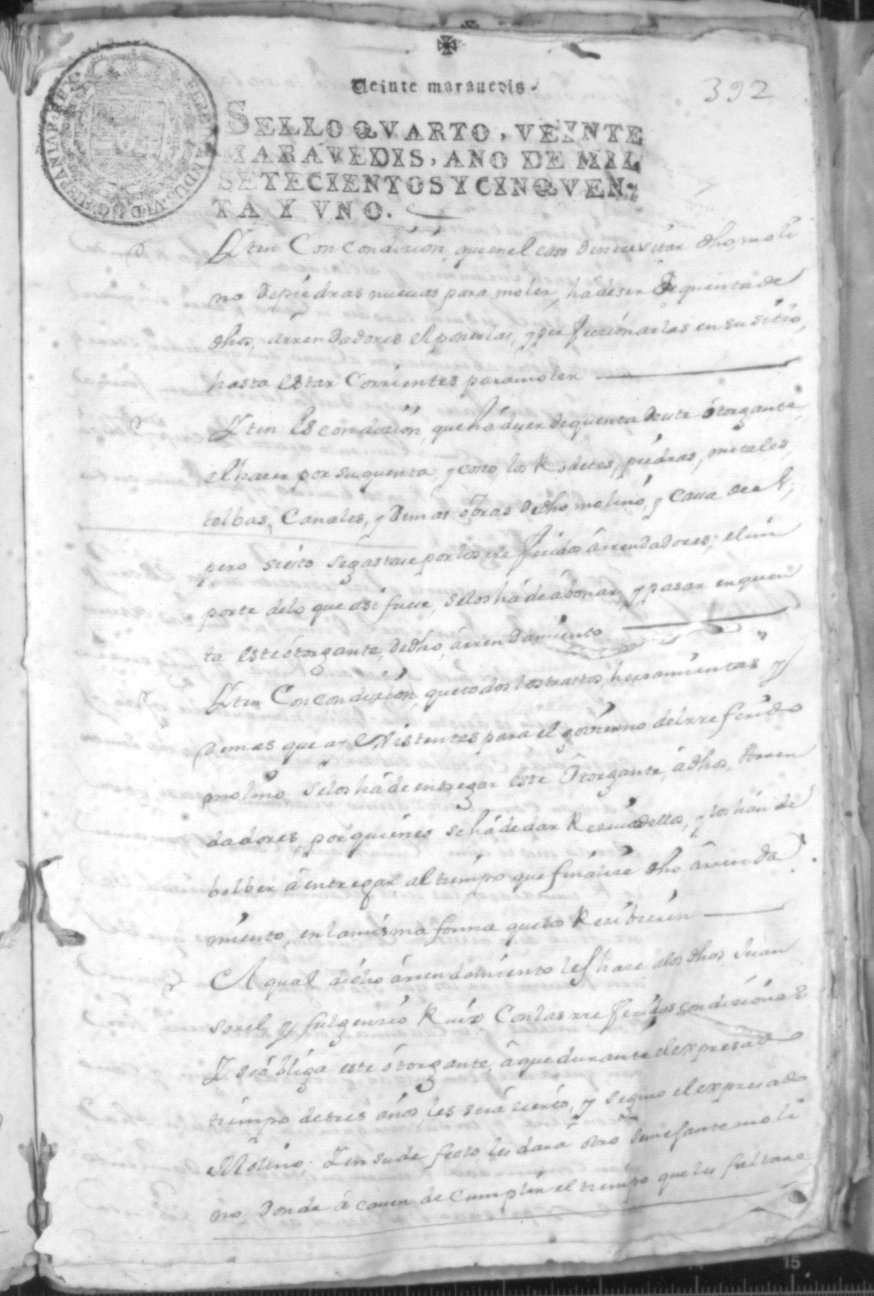 Registro de José Gil Albaladejo, Alcantarilla. Año 1751.