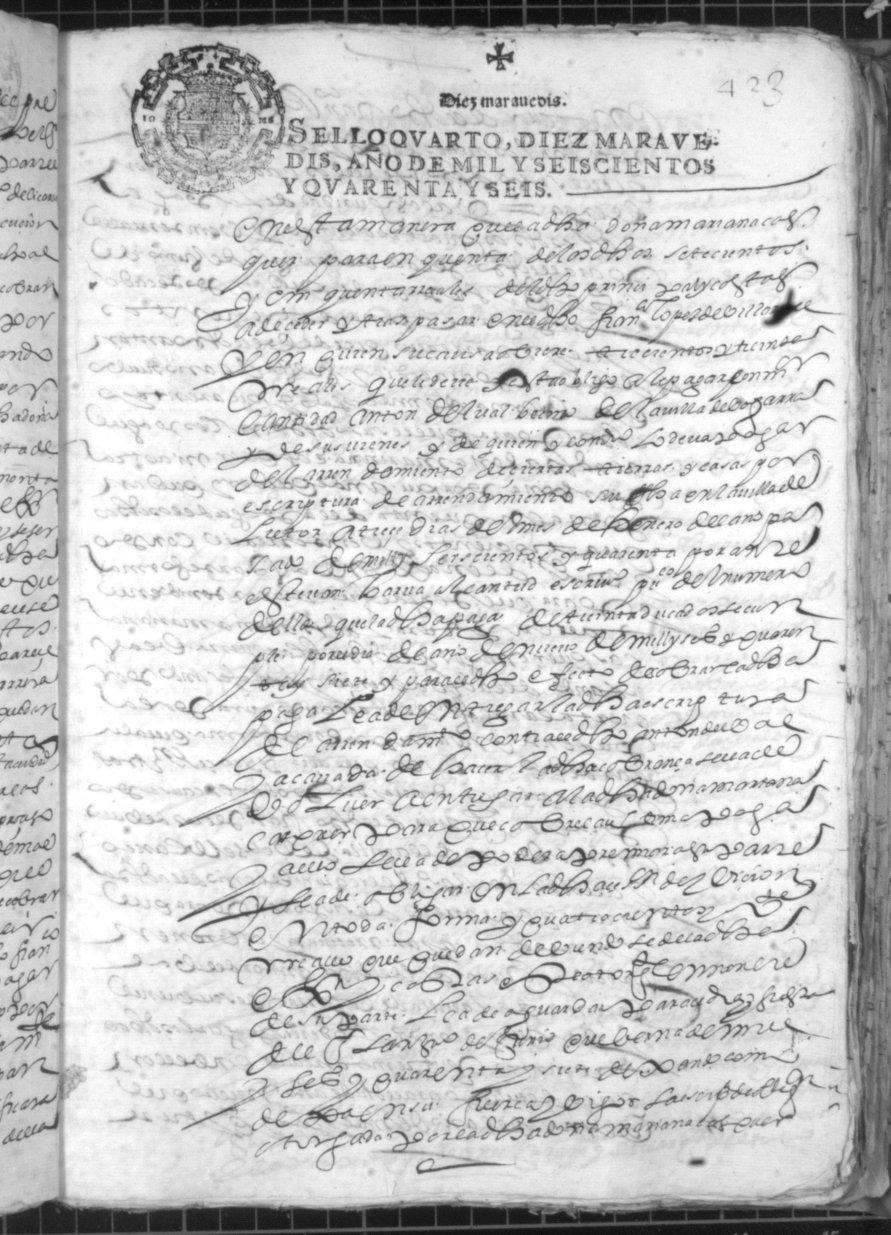 Registro de Juan Gómez de Olmedo, Murcia de 1646.