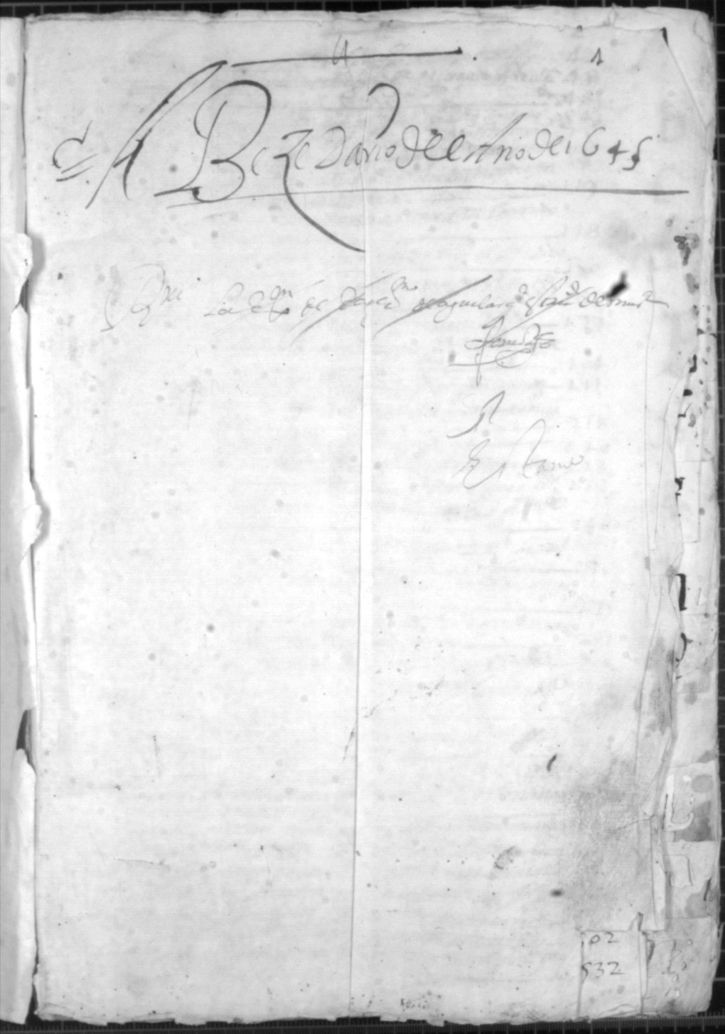 Registro de Juan Gómez de Olmedo, Murcia de 1645.