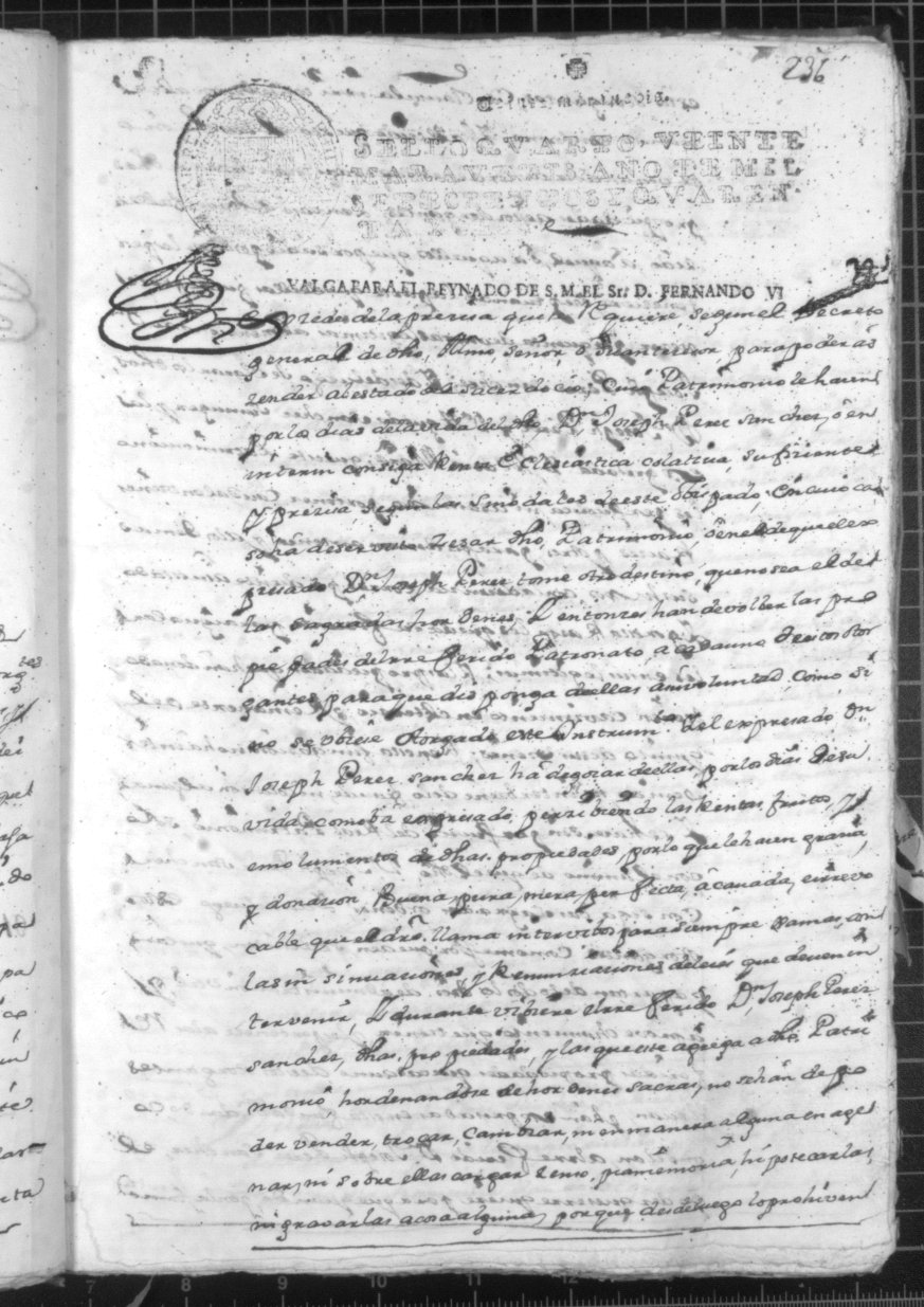Registro de José Gil Albaladejo, Alcantarilla. Año 1746.