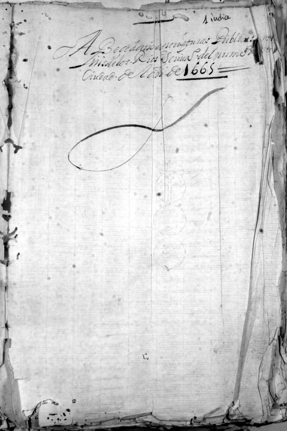 Registro de Luis de los Ríos, Murcia de 1665.
