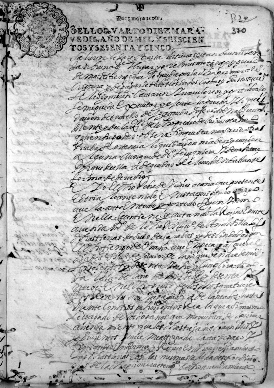 Registro de Luis de los Ríos, Murcia de 1665.