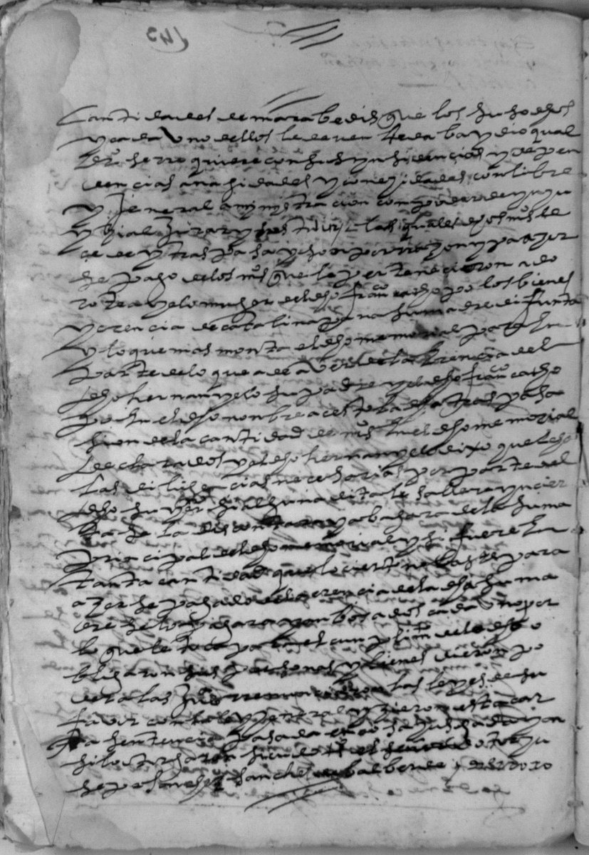 Registro de Pedro Cachopo, Blanca. Años 1565 y 1593.