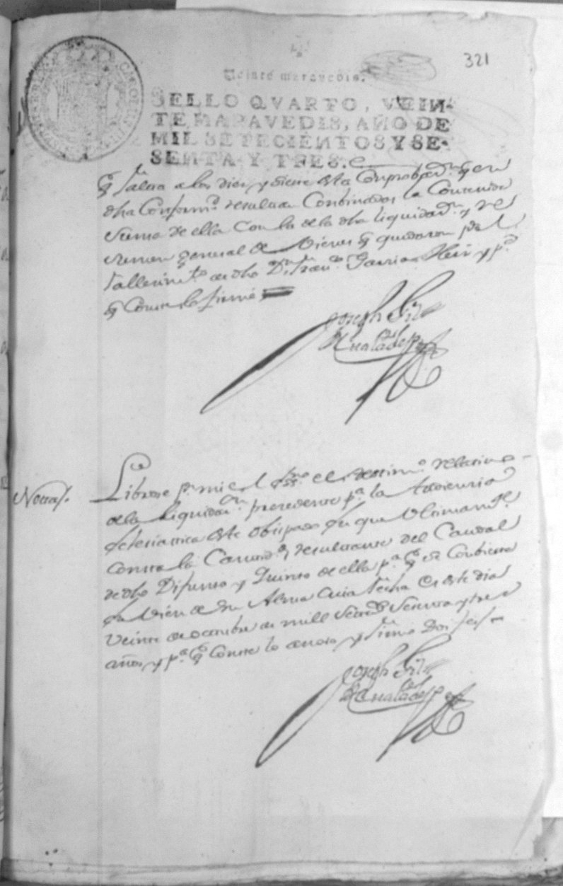 Registro de José Gil Albaladejo, Alcantarilla: Particiones de bienes. Años 1754-1767.