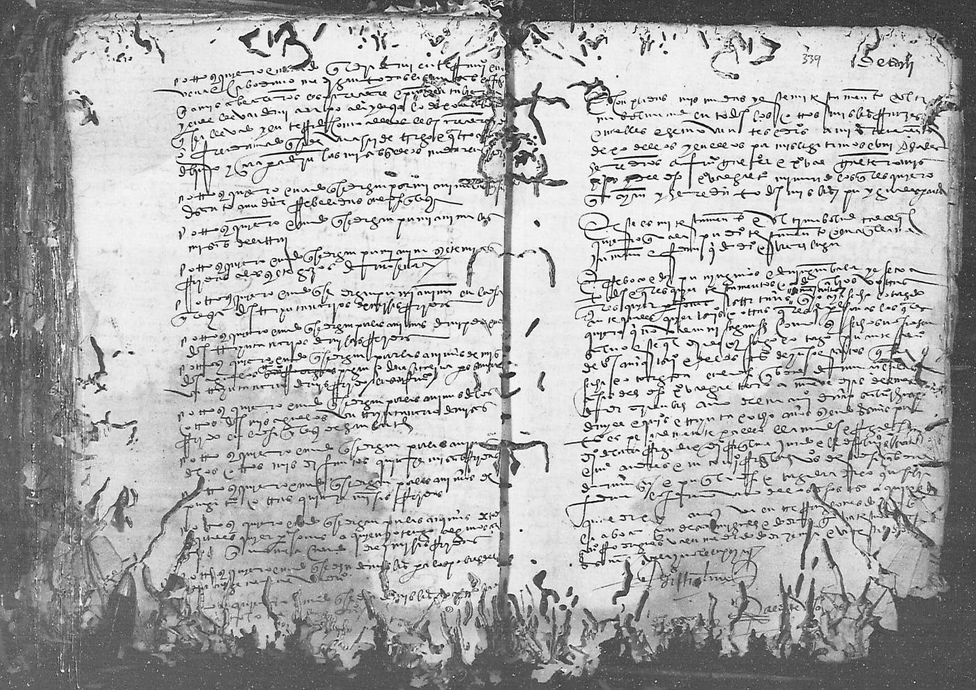 Registro de Alvaro de Bascuñana, Murcia de 1538.