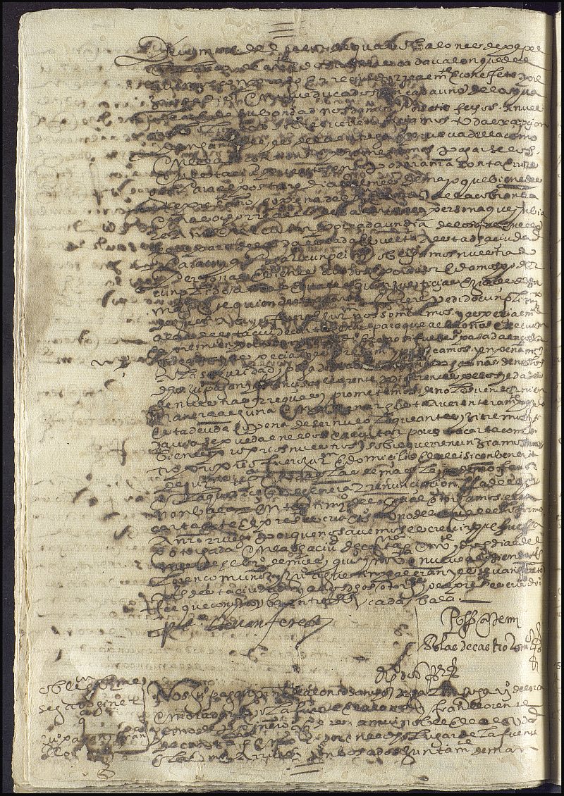 Registro de Blas de Castro Ruiz, Cartagena de 1599.