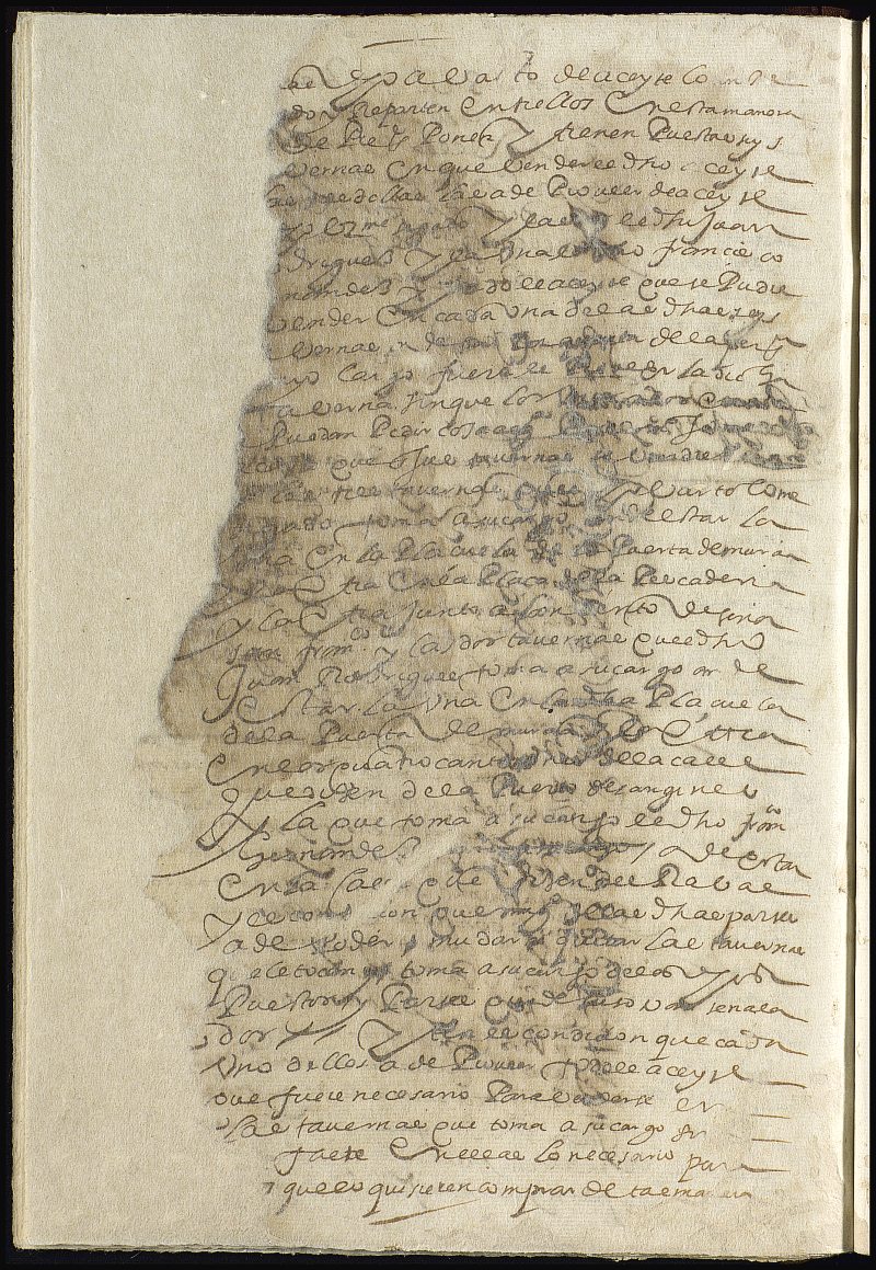 Carta de transacción y concierto por el que Bartolomé Segado comparte el abasto del aceite con Juan Rodríguez y Francisco Hernández, vecinos de Cartagena.