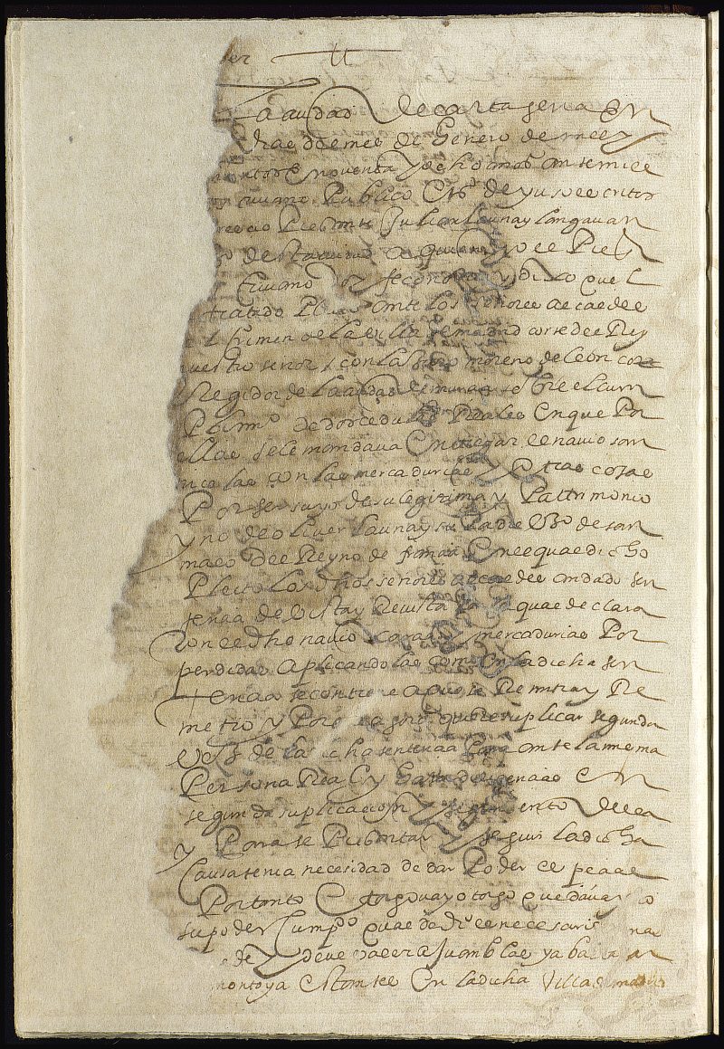 Carta de entrega a Julián Launay Langaván del navio 
