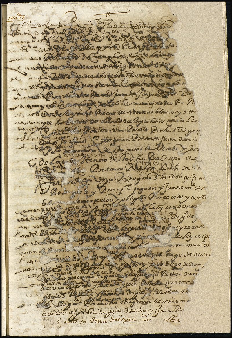 Carta relacionada con la obligación suscrita por varios portugueses con Pedro Gómez de León y Juan Rodríguez, mediante  escritura otorgada ante Juan Dávila, escribano de Cartagena.