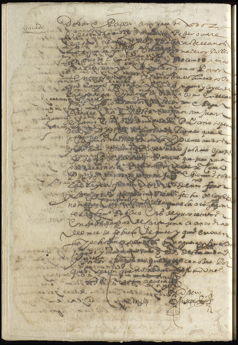 Obligación mancomunada de Bartolomé Sánchez y Francisco de la Rosa a Miguel Tejedor, vecinos todos de Cartagena.