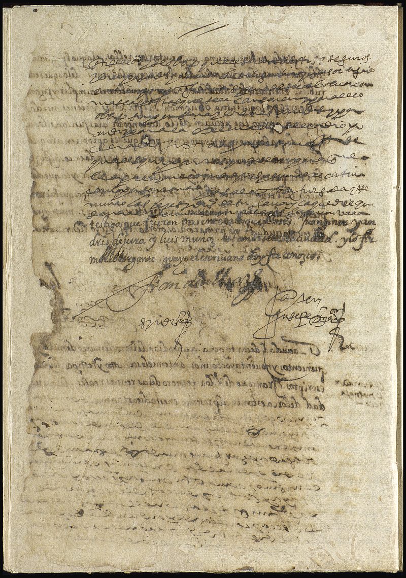 Cesión y traspaso de Francisco de Ulloa, tesorero de las rentas reales de la ciudad de Lorca, a Tomás Natarelo, su yerno.