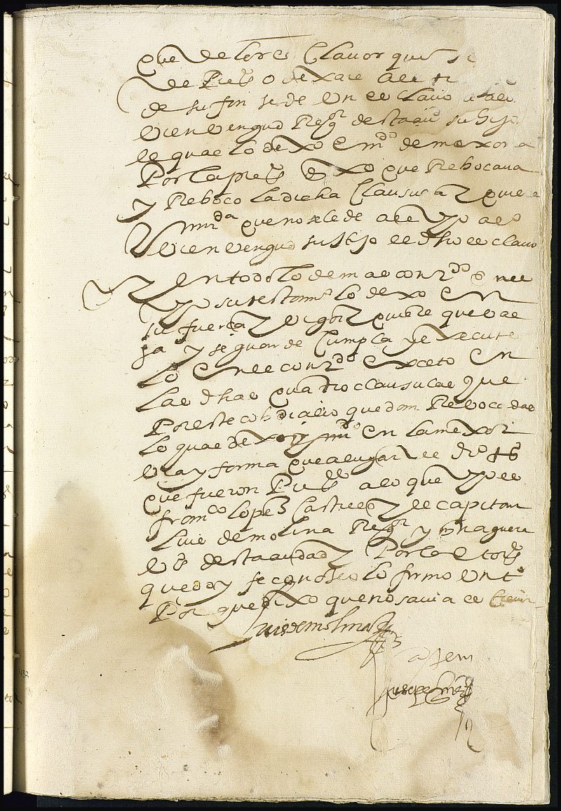 Registro de José Giner, Cartagena de 1598.