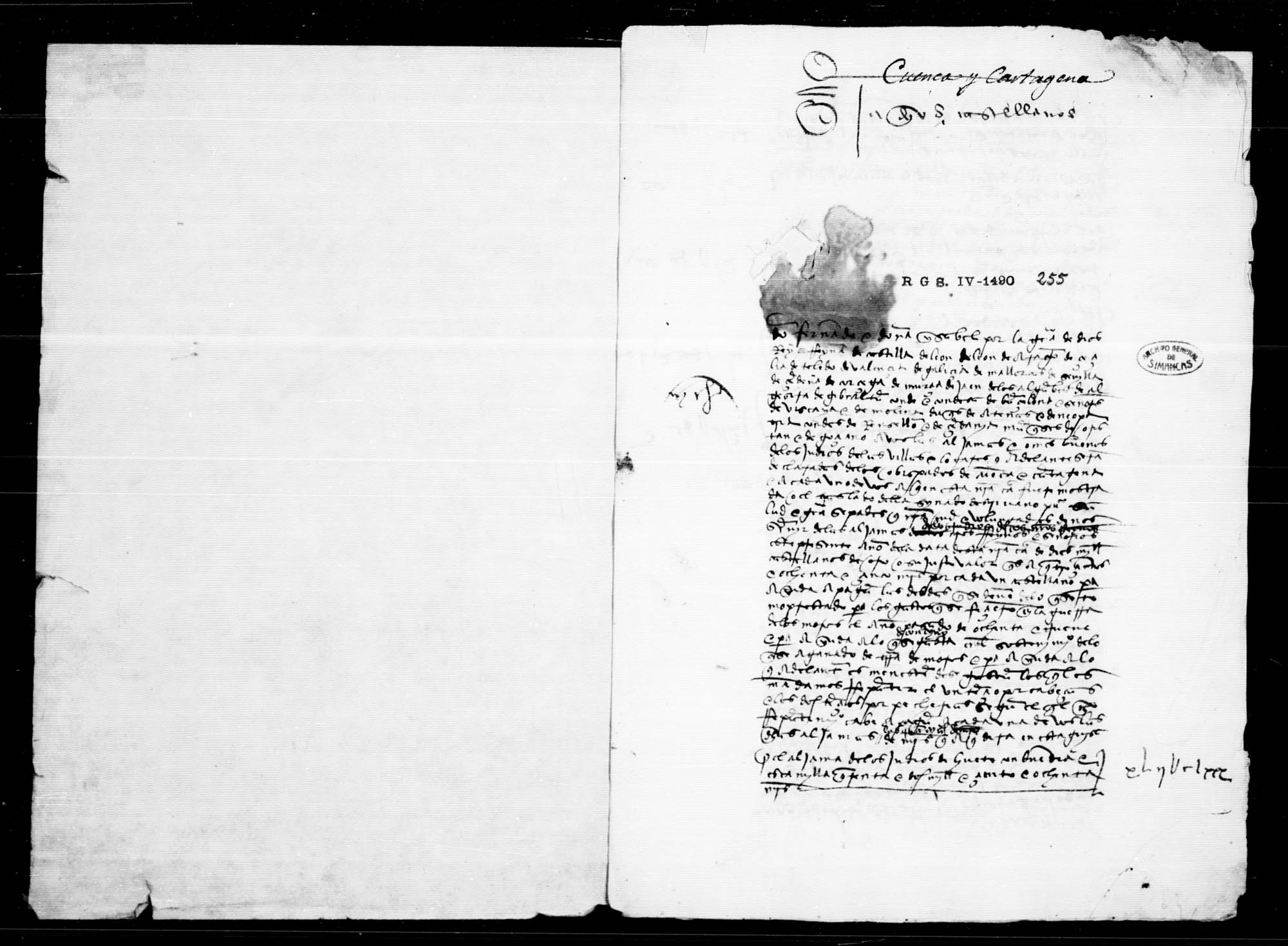Carta a las aljamas de los judíos de los obispados de Cuenca y Cartagena y reino de Murcia. Reyes.