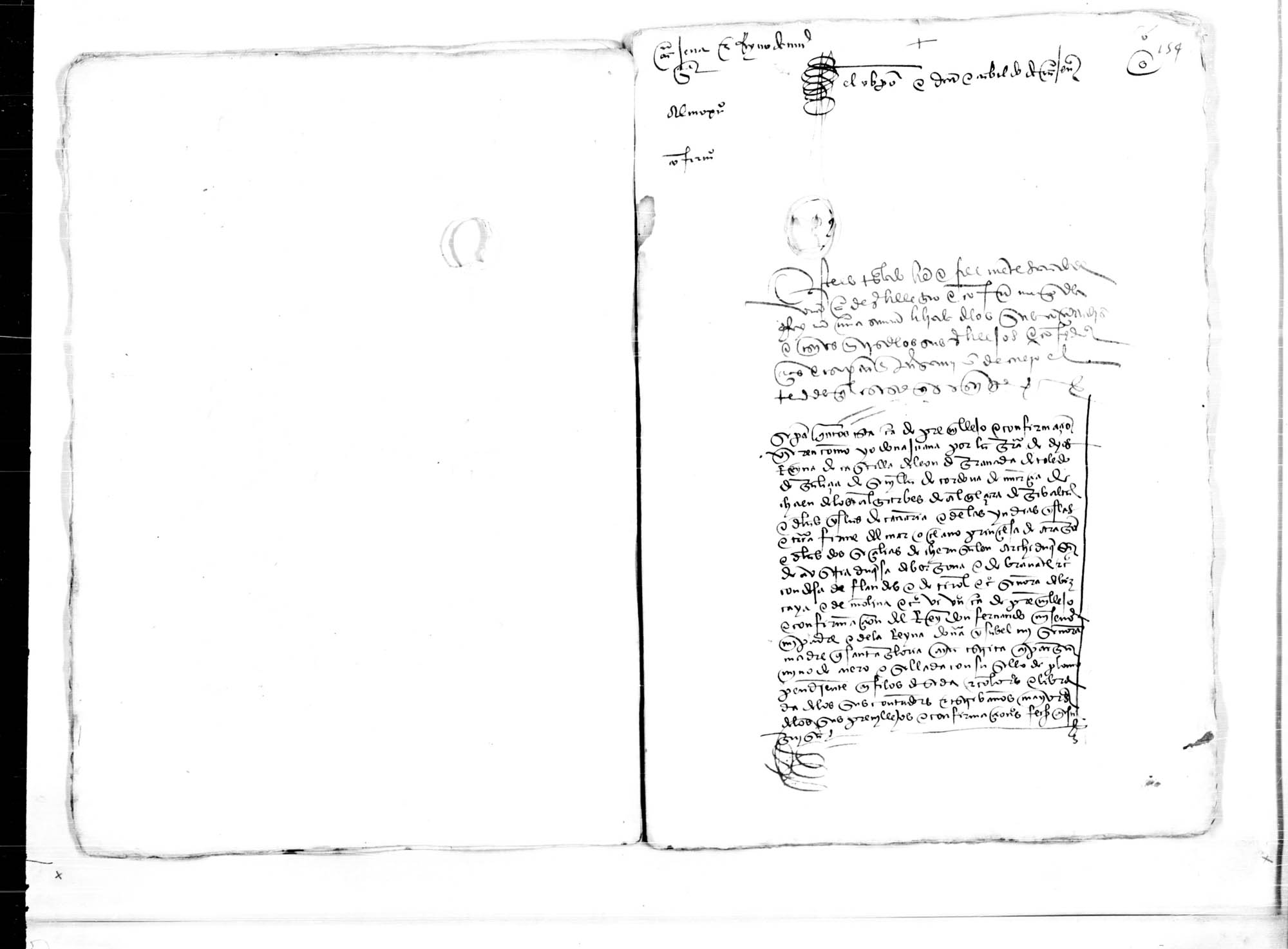 Carta de la reina Juana  confirmando el privilegio del diezmo del almojarifazgo del Obispado de Cartagena y Reino de Murcia a favor del obispo, deán y cabildo de esa Iglesia.