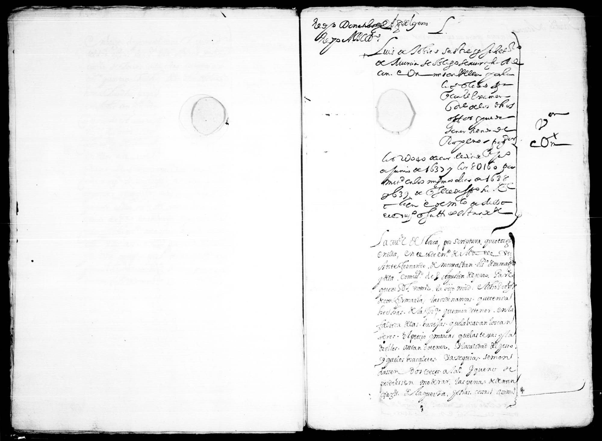 Documentación relativa al Donativo General del Obispado de Cartagena y Reino de Murcia, recuadado por don Agustín del Yerro, oidor de la Chancillería de Granada.