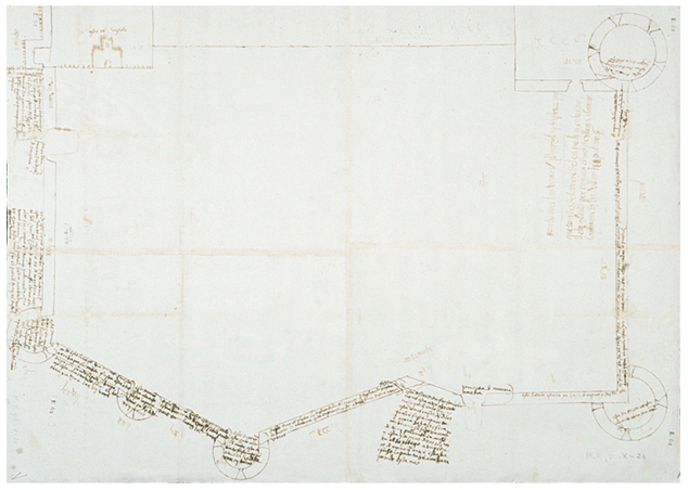 Plano de la fortificación de Cartagena.
