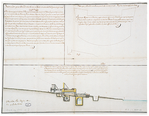 Proyecto de una batería a la derecha del puerto de Escombreras, que incluye las modificaciones efectuadas en la Corte a los reparos mostrados por Esteban de Panón y remitidas con instrucción de 23 de octubre de 1739.