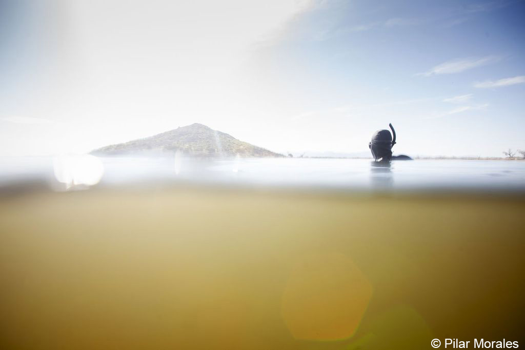 Turbidez del agua en el Mar Menor, fotografía de Pilar Morales