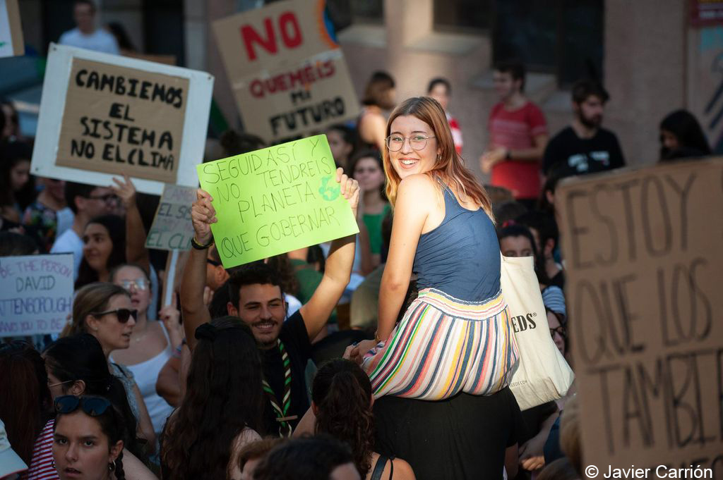 Manifestación por el clima, fotografía de Javier Carrión