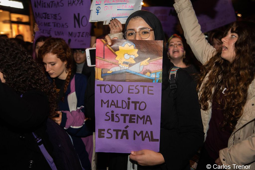 Manifestación contra la violencia de género, fotografía de Carlos Trenor