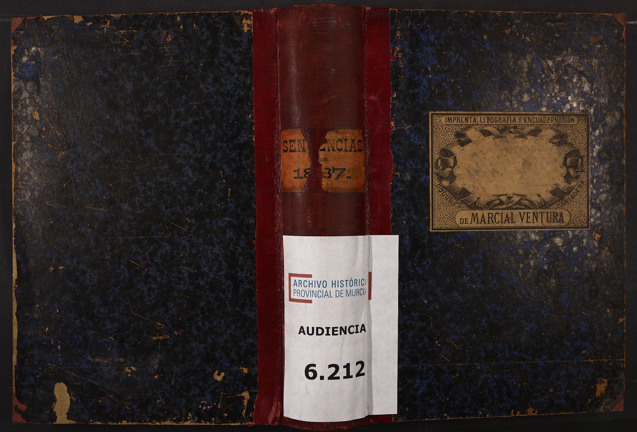 Libro de Sentencias de la Audiencia de lo Criminal de Cartagena. Año 1887.