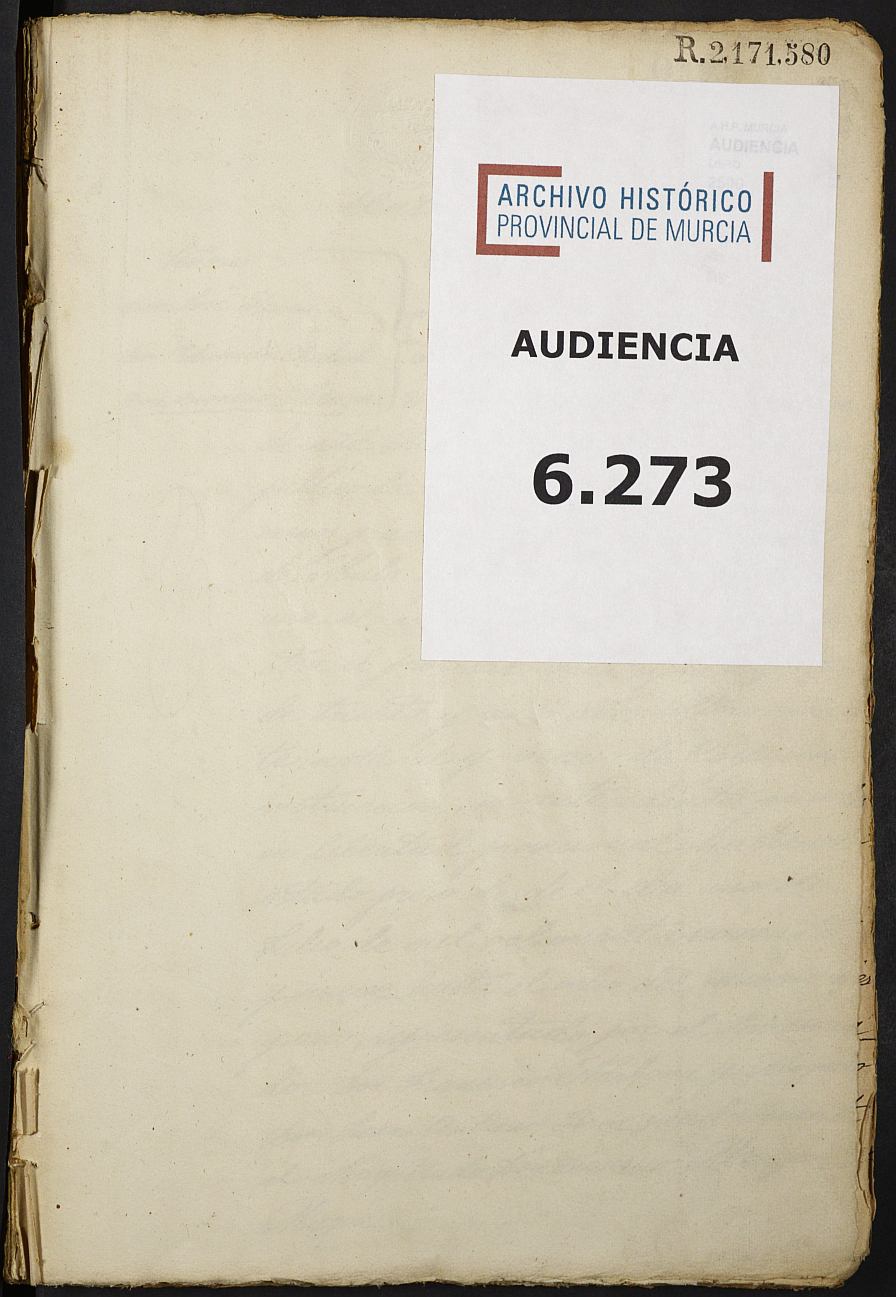 Libro de Sentencias penales de la Sección 1ª de la Audiencia Provincial de Murcia, T. 1. Año 1909.