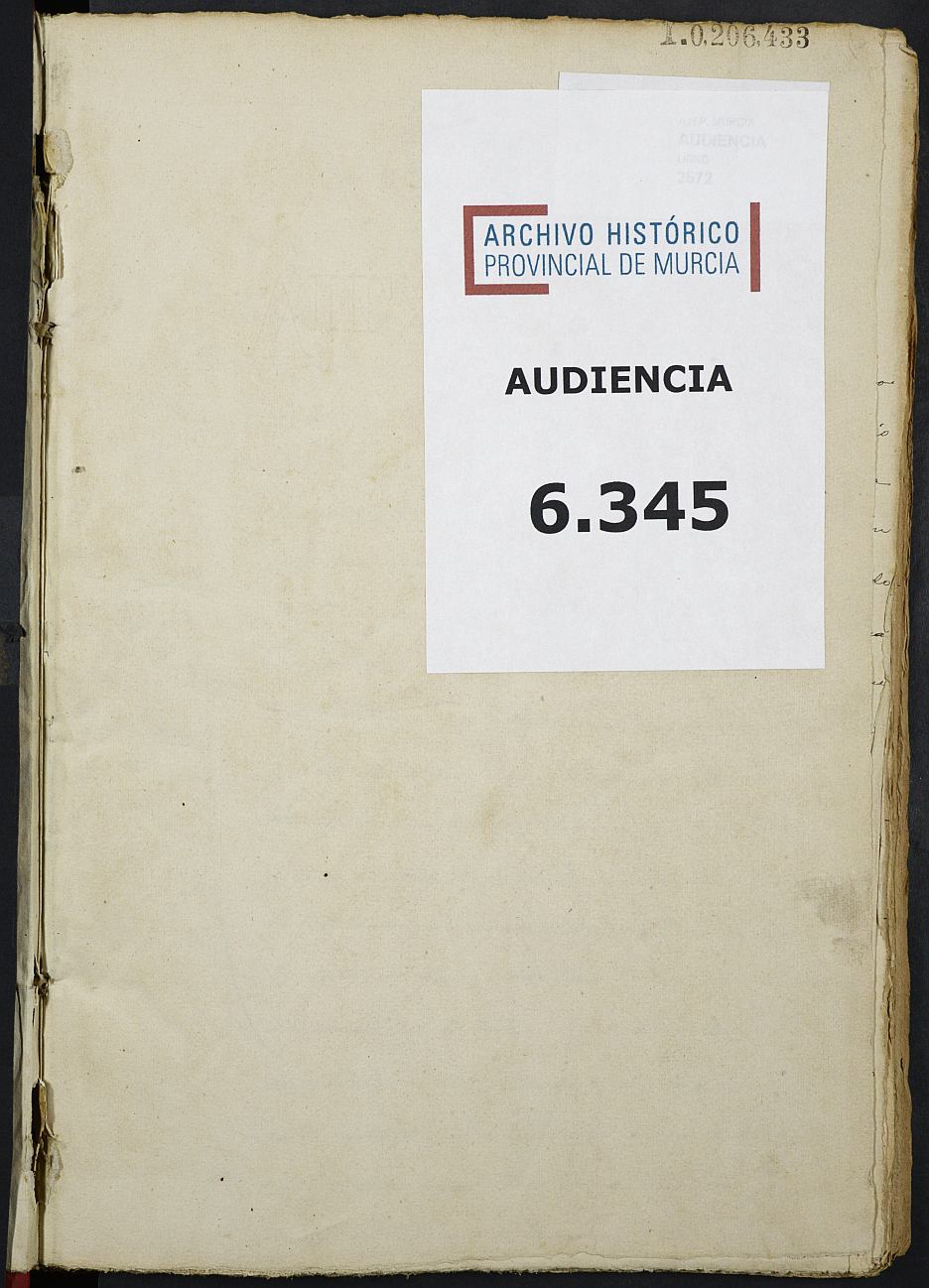 Libro de Sentencias penales de la Sección 2ª de la Audiencia Provincial de Murcia. Año 1912.