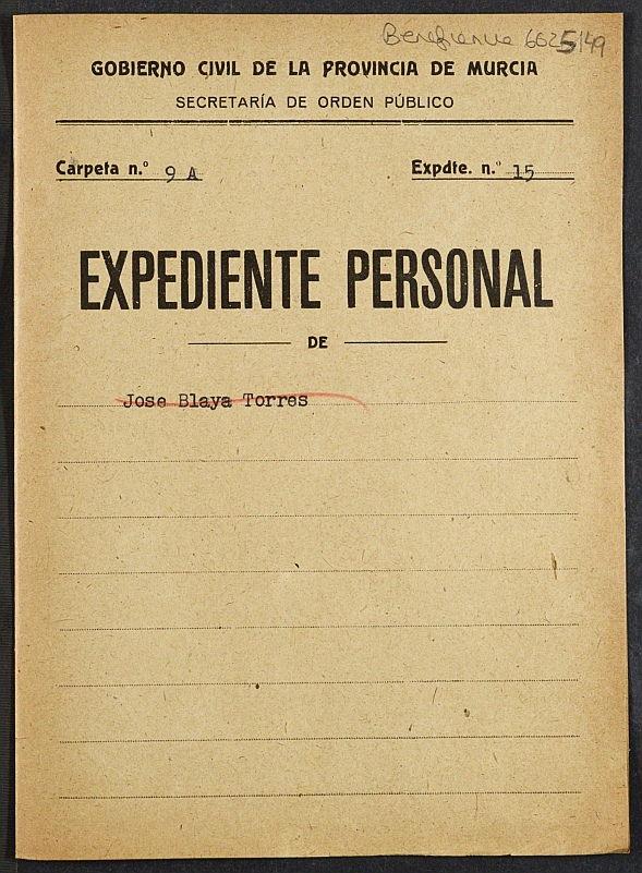 Expediente de concesión de pensión como huérfanos de la Guerra a los hijos de Alfonso Blaya Pérez.