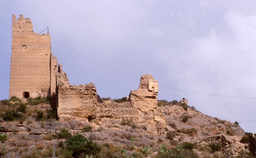 Vista de las ruinas del castillo de Alhama
