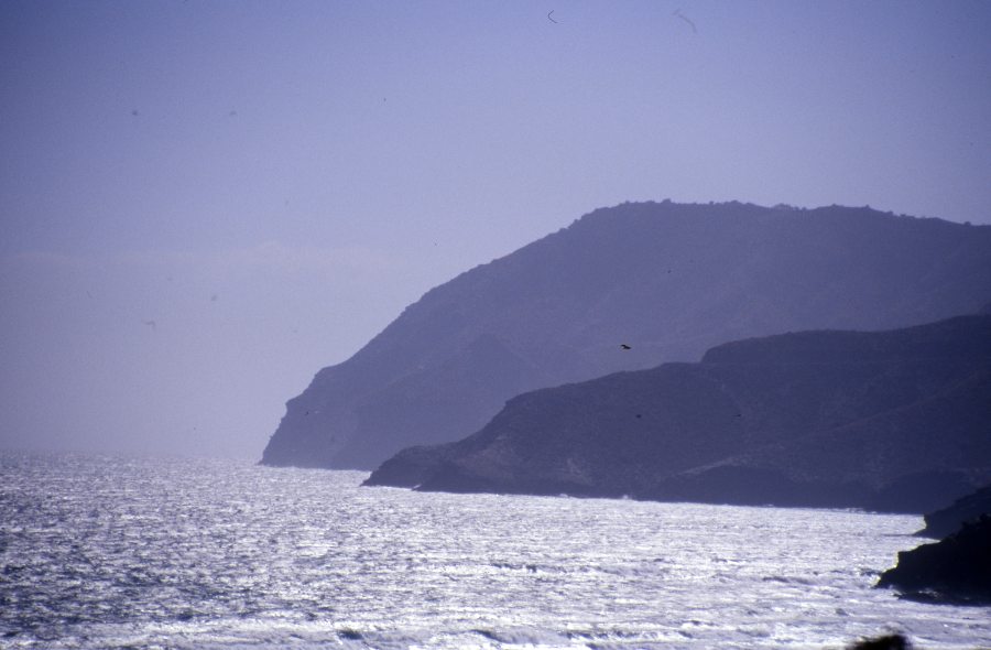 Panorámica de puntas de la costa en el Parque Regional de Calblanque