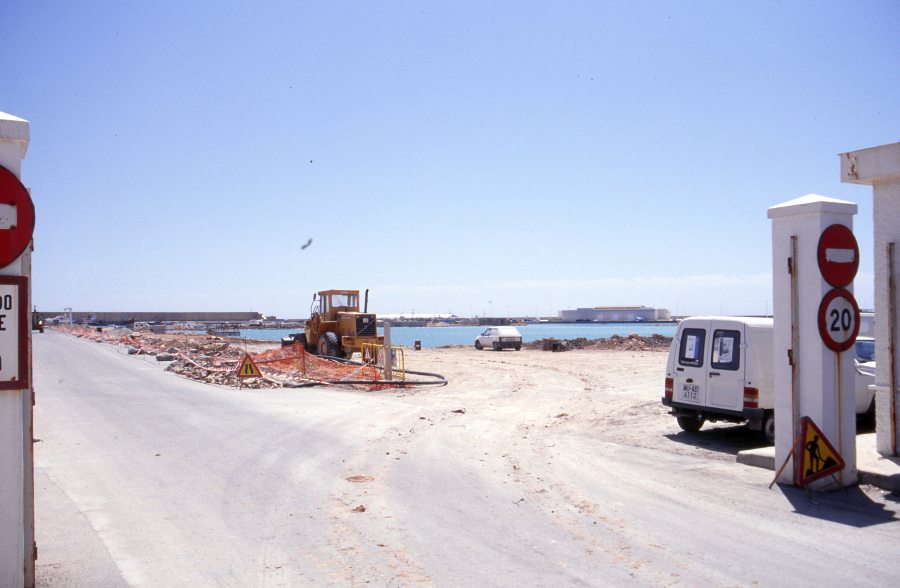 Zona de obras en el puerto deportivo de San Pedro del Pinatar