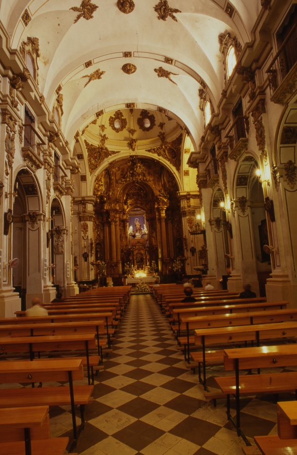 Interior de la iglesia y convento de La Merced