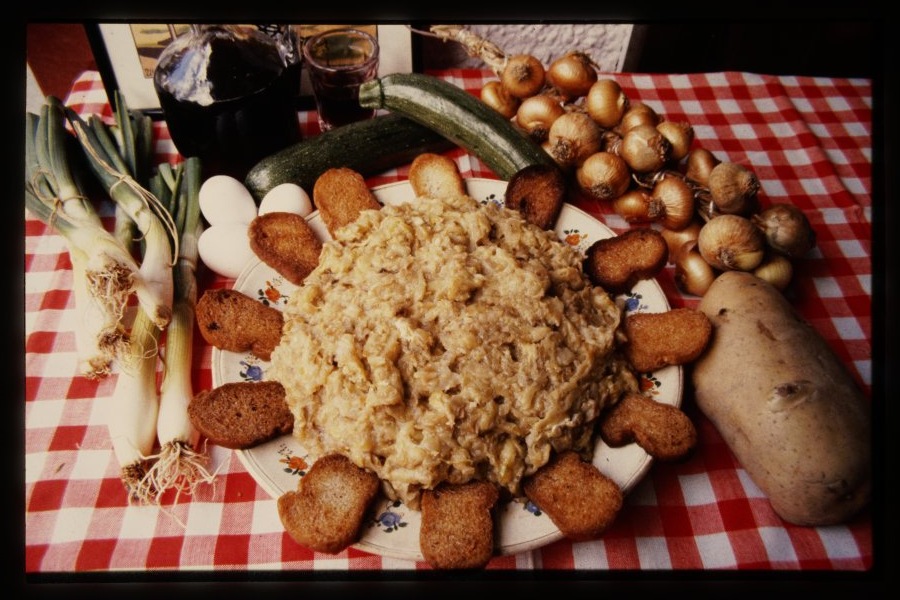 Plato típico de la gastronomía murciana: zarangollo