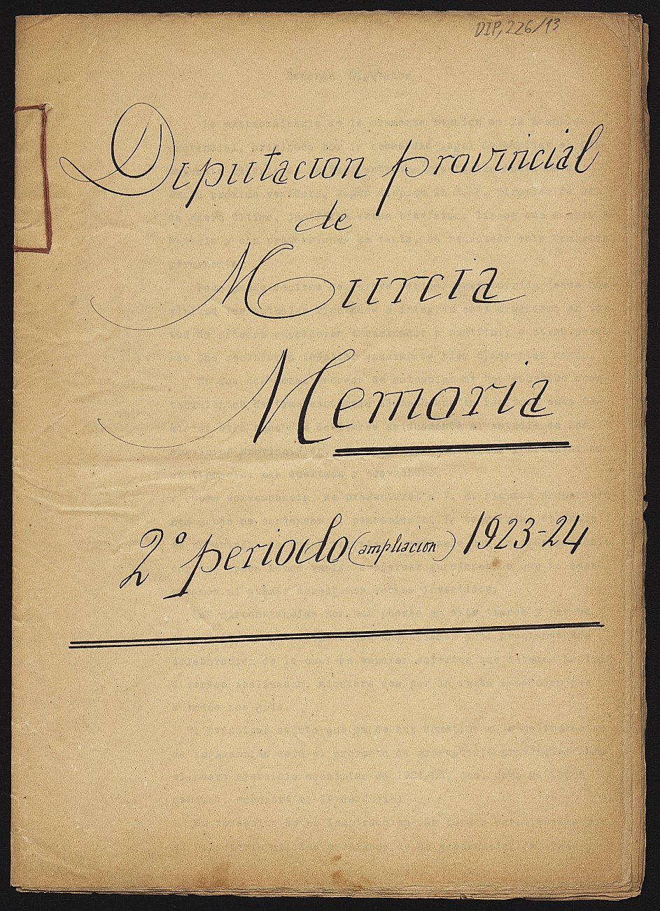 Memoria de la Comisión Provincial: ampliación del segundo periodo de 1923-1924.