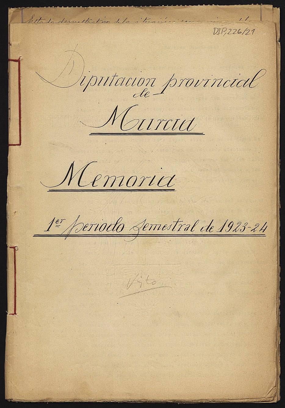 Memoria de la Comisión Provincial: primer periodo semestral de 1923.