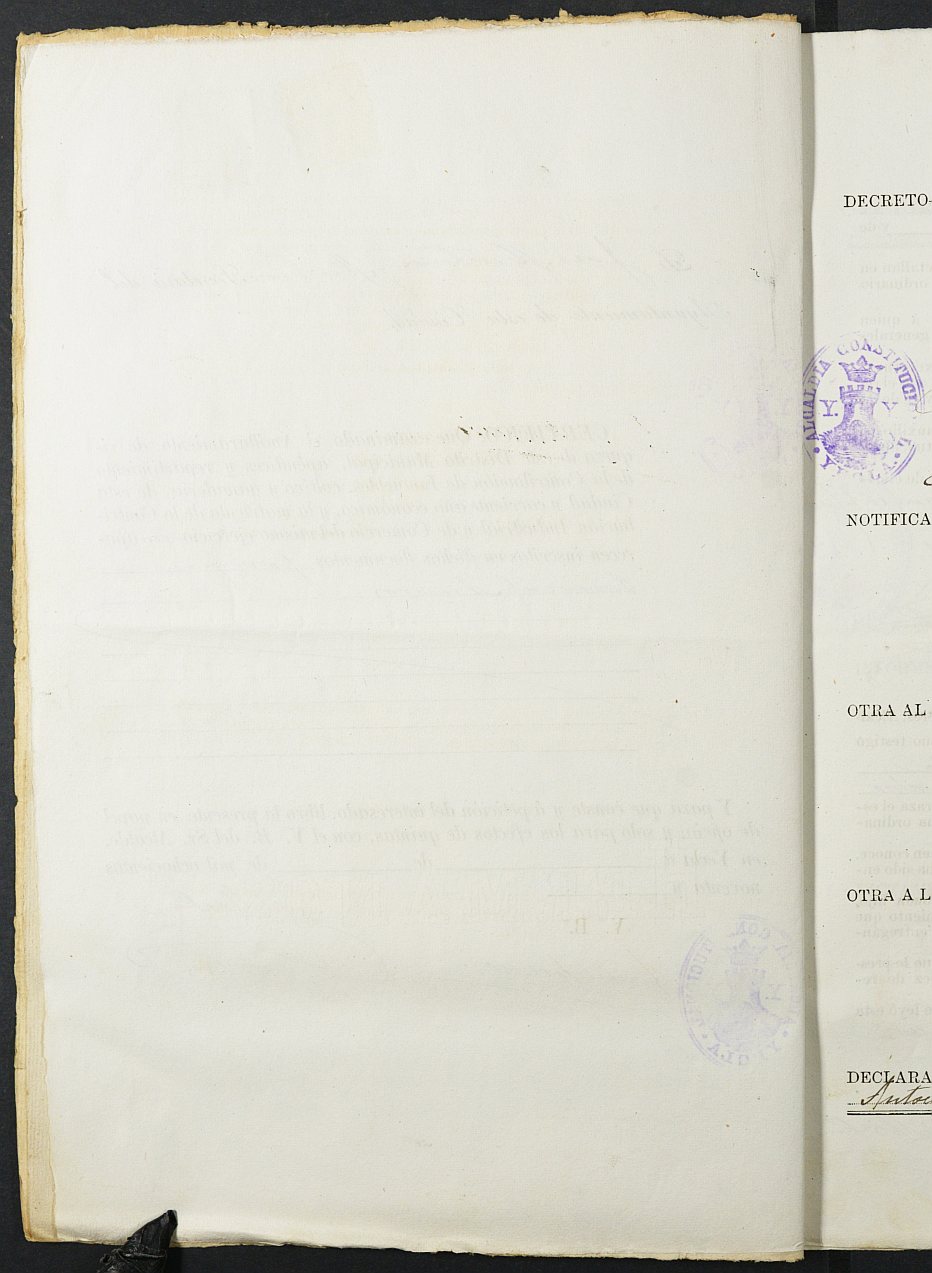 Expediente justificativo de la excepción del servicio militar de José Pascual Tomás, mozo del reemplazo de 1895 de Yecla.