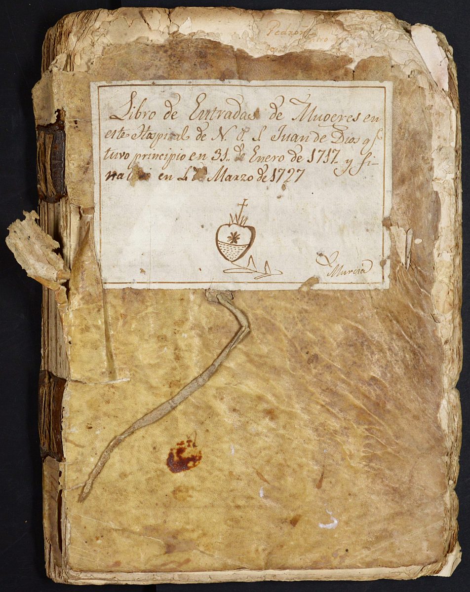 Registro de entrada de enfermos del Hospital. (Mujeres). Años 1717-1727.