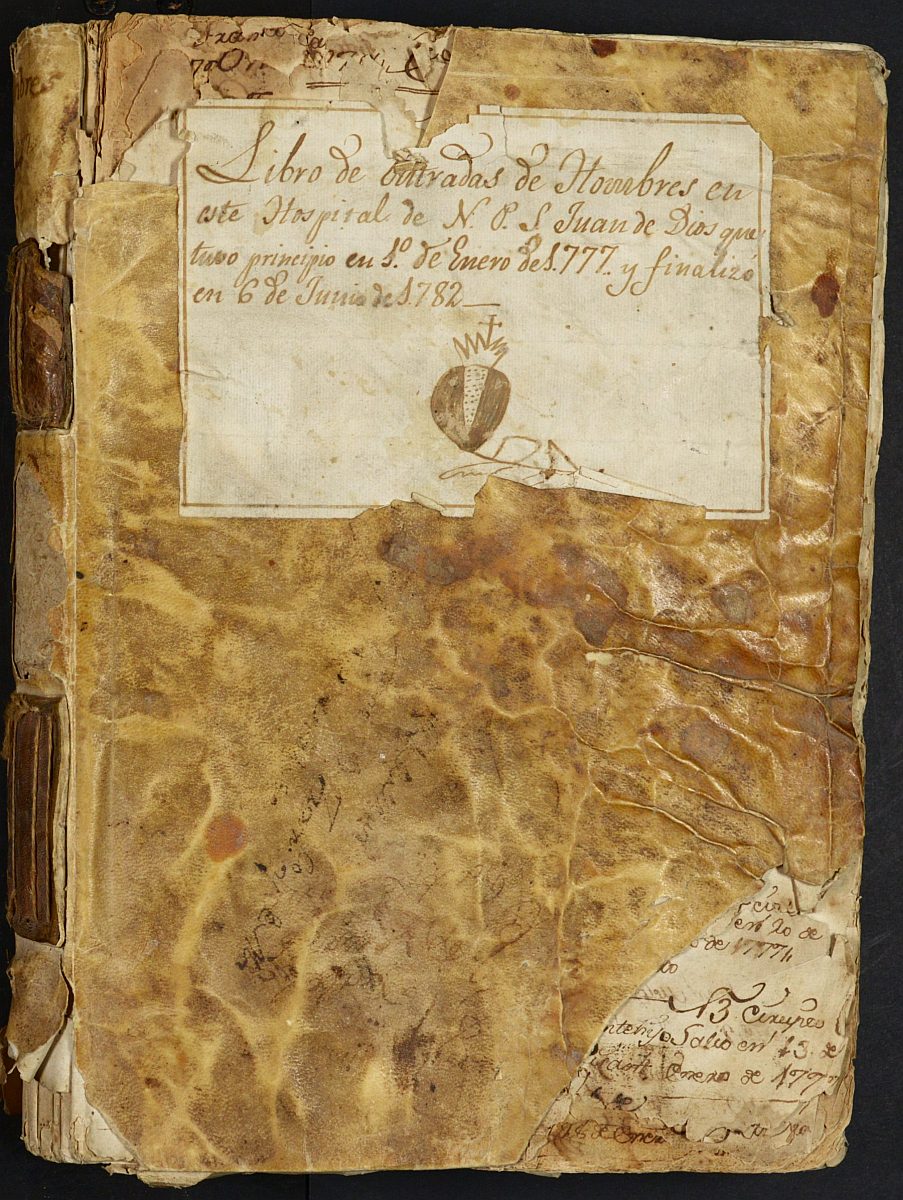 Registro de entrada y salida de enfermos del Hospital. (Hombres y Militares). Años 1777, enero-1782, junio.