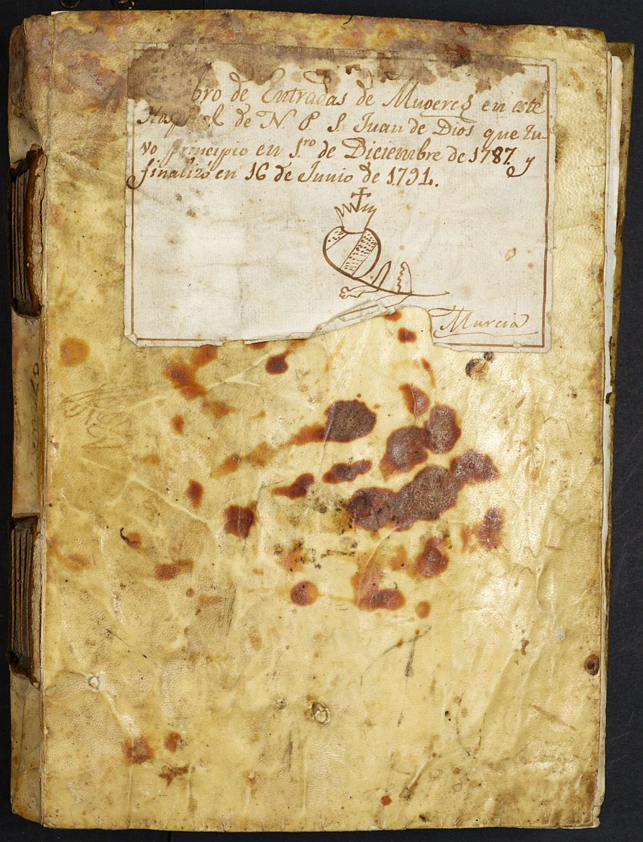Registro de entrada de enfermos del Hospital. (Mujeres). Años 1788-1794.