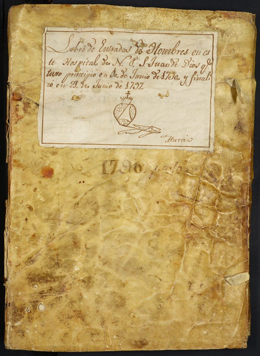 Registro de entrada de enfermos del Hospital. (Hombres). Años 1790-1797.