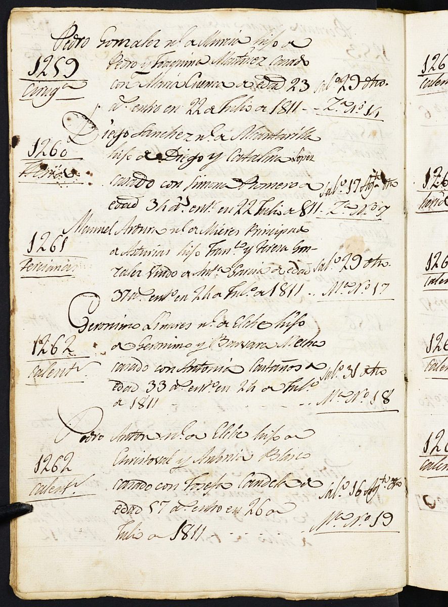 Registro de entrada y salida de enfermos del Hospital. (Hombres). Años 1808, febrero-1814, mayo.