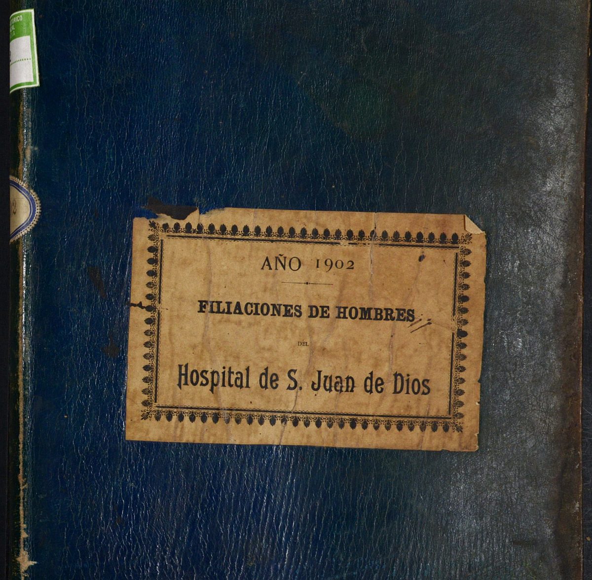 Registro de entrada y salida de enfermos del Hospital. (Hombres). Año 1902, enero-diciembre.